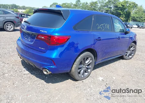 2019 Acura Mdx Tech A-Spec Pkgs z USA, uszkodzony, nr VIN 5J8YD4H05KL009542